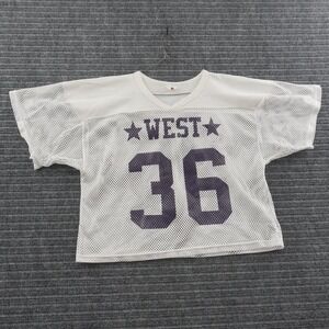 Vintage 90s Riddell Taco Bell Jersey Mens XL White Mesh West 36 Crop Top